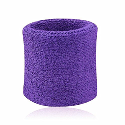 Muñequera de deporte para tenis Squash bádminton, esponjosa, absorbente, Violet&8cm*7.5cm características