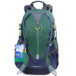 EGOGO 30L al Aire Libre Ciclismo Senderismo Mochila Resistente al Agua Corriendo Mochila Camping con Lluvia Cubierta S2310 (Verde) precio