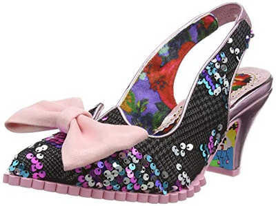 Irregular Choice First Dance, Sandalias de Talón Abierto para Mujer, Rosa (Pink B), 40 EU