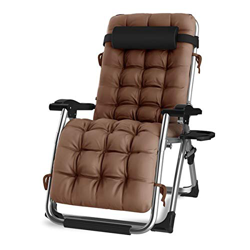 DQCHAIR Silla reclinable para Actividades al Aire Libre con Gravedad Cero y portavasos, Silla Extra Ancha y Ajustable para tumbonas de Patio Garden Be características