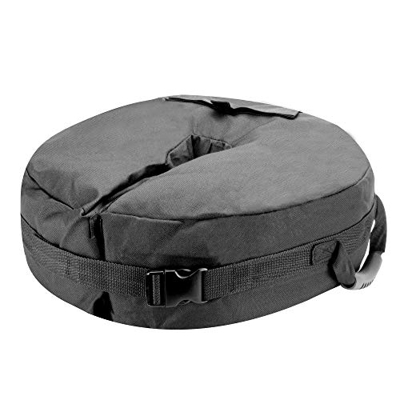 Sombrilla Sombrilla Base Peso | Bolsa de arena redonda voladiza desmontable | Peso de la asta de bandera del jardín, del patio y del balcón | M&W