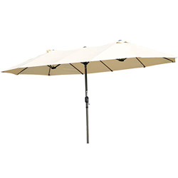 Angel Living Sombrilla Parasol Doble para Jardín, Parasol de Tela de Poliéster, Sombrilla Gigante para Playa Terrasa Patio, Protección al Solar UV, 4. en oferta
