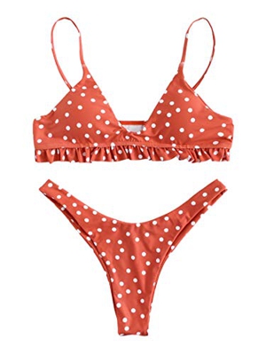 SOLY HUX Traje de Baño Mujer 2019, Monokini Push Up Bikini Conjunto Bañador de Cintura Alta, Tankini Ropa de Baño para Playa