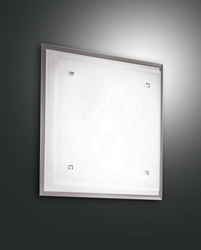 Elegante plafón de vidrio Maggie, 30 x 30 cm en oferta