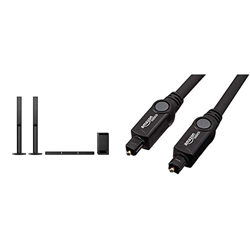 Sony HTRT4 - Barra de Sonido (5.1 Canales con Altavoces Traseros, 600 W, Bluetooth, NFC, Amplificador Digital S-Master, USB) Negro + AmazonBasics - Ca en oferta