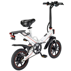 OUXI V5 Bicicletas Electricas,Bicicleta Eléctrica Plegable Adultos Urbana 14" 400W 48V 10Ah máxima 25 km/h Velocidades Bici de Montaña/Carretera/Playa precio