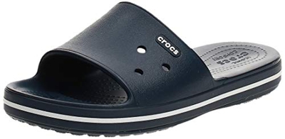 Crocs Crocband III Slide, Sandalias de Punta Descubierta Unisex Adulto, Azul (Navy/White 462), 38/39 EU