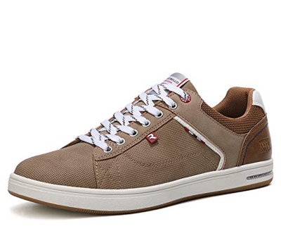 ARRIGO BELLO Zapatos Hombre Vestir Casual Zapatillas Deportivas Running Sneakers Corriendo Transpirable Tamaño 40-46 (42 EU, marrón)