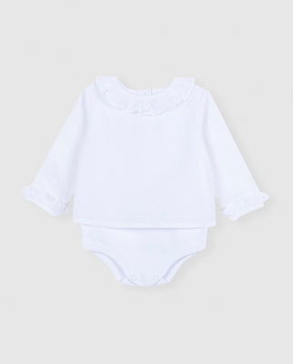 Gocco - Camisa De Bebé Niño En Blanco