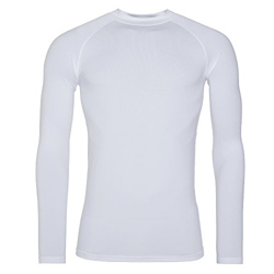 AWDis Camiseta interior térmica de manga larga modelo Just Cool para hombre (Grande (L)/Blanco polar) en oferta