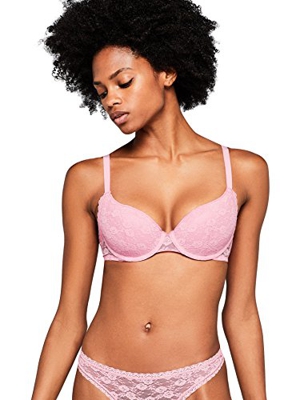 IRIS & LILLY BLISL002 sujetadores push up, Rosa (Pink), 90C (Talla del fabricante: 34C)