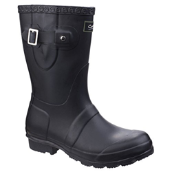 Cotswold - Botas de Agua Cortas Windsor para Chica Mujer (36 EU) (Negro) en oferta