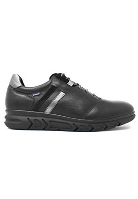 Baerchi - Zapato Negro Deportivo Casual en Piel - Negro, 40