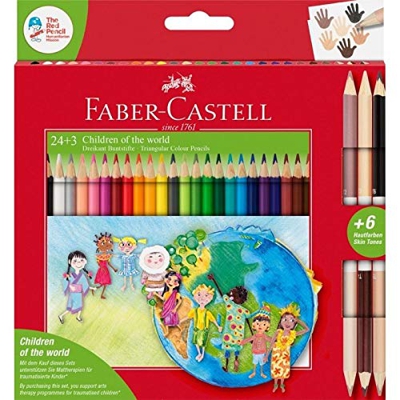 Lápices Faber Castell con tonos de piel