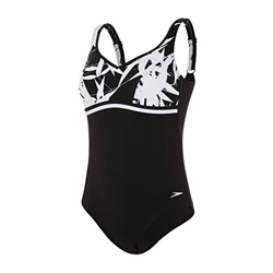 Speedo Contourluxe Printed De 1 Pieza Bañador, Mujer, Origami Zen Black/White, 40 (ES 46) en oferta