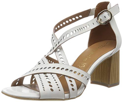Tamaris 1-1-28052-34, Sandalia con talón Mujer, Blanco, 37 EU
