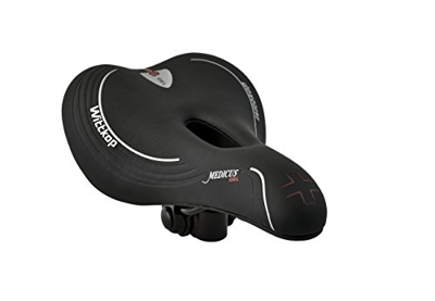 Wittkop Büchel Trekking – Sillín para Hombre Vito Medicus con goznes, Negro, 97201