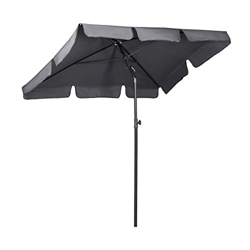 Sekey® Sombrilla 200 x 125cm Parasole para Terraza Jardín Playa Balcón Piscina Patio ，Protector Solar UV50+ ， Color Gris ， Rectángulo precio