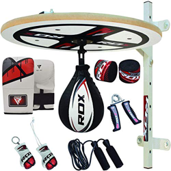 RDX 12pc Boxeo Plataforma Piel De Vacuno Pera Velocidad Bola Peras Speed Bag en oferta