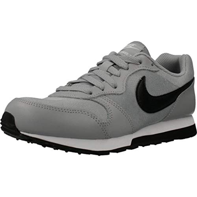 Nike MD Runner 2 (GS), Running Shoe Unisex-Child, Wolf Grey/Black/White, 36 EU