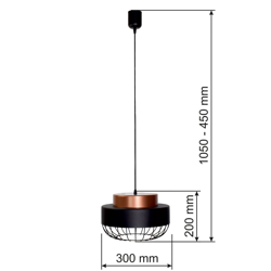 Lámpara colgante Industria, 1 luz en oferta