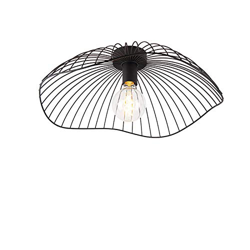 Imagen de QAZQA Diseño Plafón diseño negro 50cm - PUA Acero Redonda Adecuado para LED Max. 1 x 40 Watt al mejor precio QAZQA Diseño Plafón diseño negro 50cm - PUA Acero Redonda Adecuado para LED Max. 1 x 40 Watt características