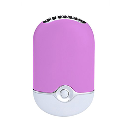 ThreeH Ventilador USB Silencioso Mini Aire Acondicionado Viaje Recargable Ventilador de Aire Humidificador Ventilador de Refrigeración F015,Purple en oferta