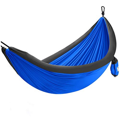 Forceatt Hamaca para Acampar al Aire Libre para 1-2 Personas, Tela de paracaídas de Nylon de Alta Fibra 210T, Carga máxima de 200KG, Adecuada para Cam