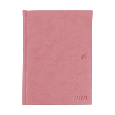 Oxford Modern Agenda Anual 2021, A5, Dia Página, Castellano, Color Rosa