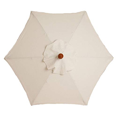 ZQEDY - Sombrilla parasol fácil de instalar para patio, impermeable, duradera, de poliéster, para mantener la sombra fresca de jardín, anti UV al aire