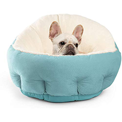 Queta Cama para Perros y Gatos,Mascotas Calentito Cojín Redondo Suave (Azul) características