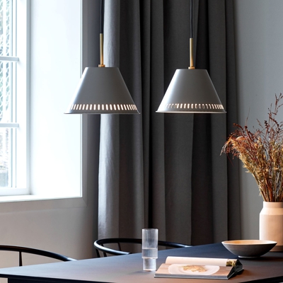 Lámpara colgante Pine, 2 luces, gris