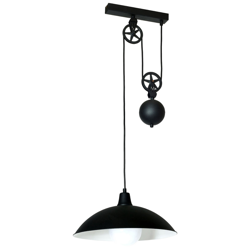 Lámpara colgante 901 alto ajustable, negro/blanco precio