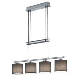 Lindby Jorin lámpara colgante, gris en oferta
