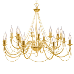 Lámpara de araña Retro, 16 luces, oro precio