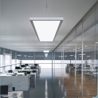 Lámpara colgante LED IDOO VTL, DALI, 65W CCT plata