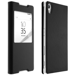 Clappio Funda Rígida con Ventana Negra para Sony Xperia Z5 en oferta