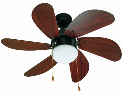 OFERTA !! VENTILADOR DE TECHO CON LUZ PALAO MARRON CAOBA 33185 ø 81cm. FARO
