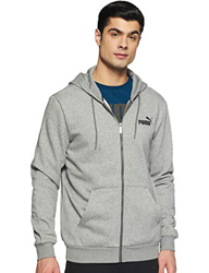 PUMA ESS FZ - Sudadera con Capucha para Hombre, Hombre, Suéter pulóver, 851763, Gris Medio, Medium precio