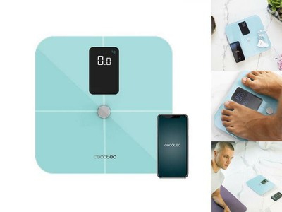 Cecotec Surface Precision 10400 Smart Healthy Vision Blue Báscula de Baño Inteligente