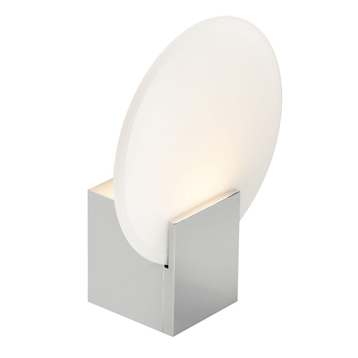 Aplique LED Hester, IP44, cromo