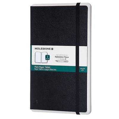 Moleskine Paper Tablet Cuaderno para Bolígrafo Digital 176 hojas Liso Negro