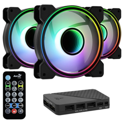 Aerocool Mirage 12 ARGB Pro Pack 3 Ventiladores 120mm ARGB + Hub H66F RGB + Control Remoto en oferta