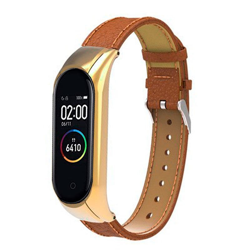 Cool Correa Piel Marrón + Carcasa Metálica para Xiaomi Mi Band 4/3 características