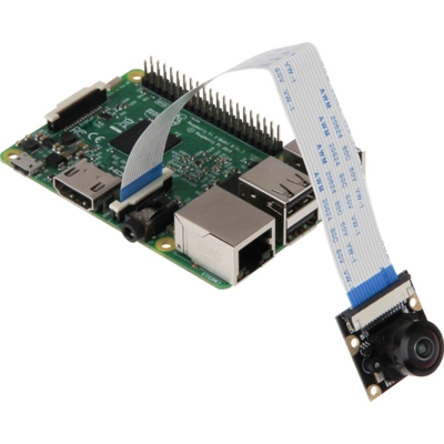 Joy-It Cámara Gran Angular de 5MP 260° para Raspberry Pi