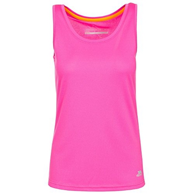 Trespass - Top sin Mangas de Entrenamiento Tissy para Chica Mujer (S) (Rosa Glow)