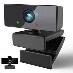 Webcam PC con Micrófono,Rotación de 360° Webcam 1080P/30fps,USB Cámara Web con Gran Angular 110° y Cubierta Privacidad Portátil para Videoconferencia  en oferta