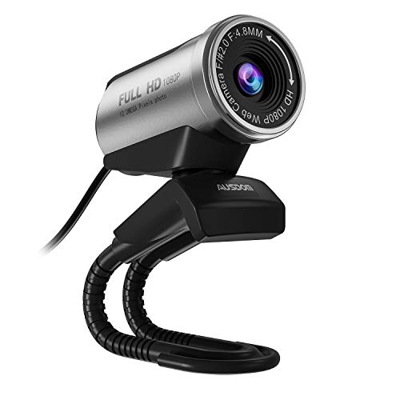 AUSDOM Cámara web USB HD de 1080p con microfón incorporado con exposición automática de 12.0mp y zoom con clip, para computadora portátil, escritorio,