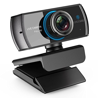 LOGITUBO CáMara Web, Webcam Full HD 1080P Doble MicróFono para Videollamadas y GrabacióN Web para Ordenador PortáTil Ordenador de sobre Mesa Mac Retra