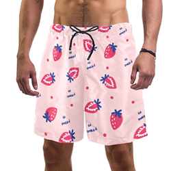 LORVIES Fresa Roja Vif - Bañador para hombre, secado rápido, talla L multicolor L precio